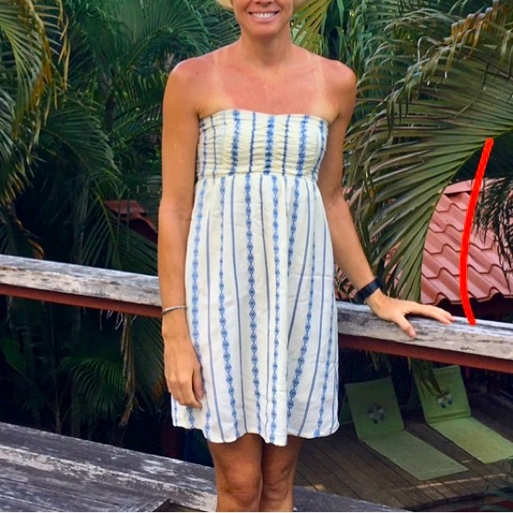 O’Neill strapless dress with no-slip elastic top with full lining. - Picture 1 of 6